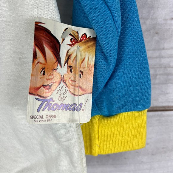 Vintage Thomas Fleecykins Kids Size 2 Months 1980 Lake Placid Kids Sweatshirt - Picture 3 of 4